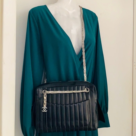 CHANEL Quilted Vertical Mademoiselle Camera Case - Picture 7 of 16